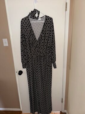 Black Printed Long Sleeve Jumper